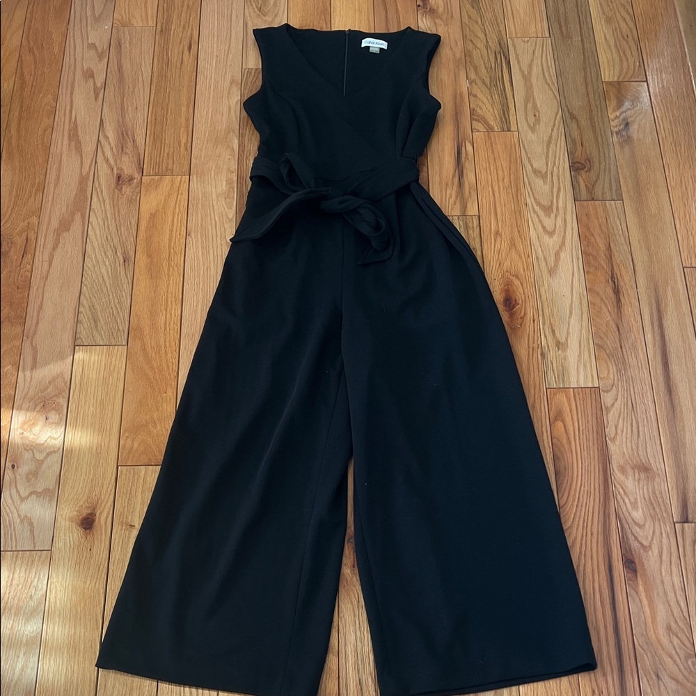 Calvin Klein Black Sleeveless Jumpsuit